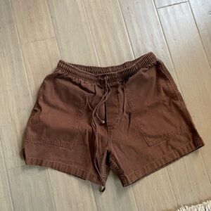 Imogene & Willie the canvas lounge short in brown men’s medium made in USA